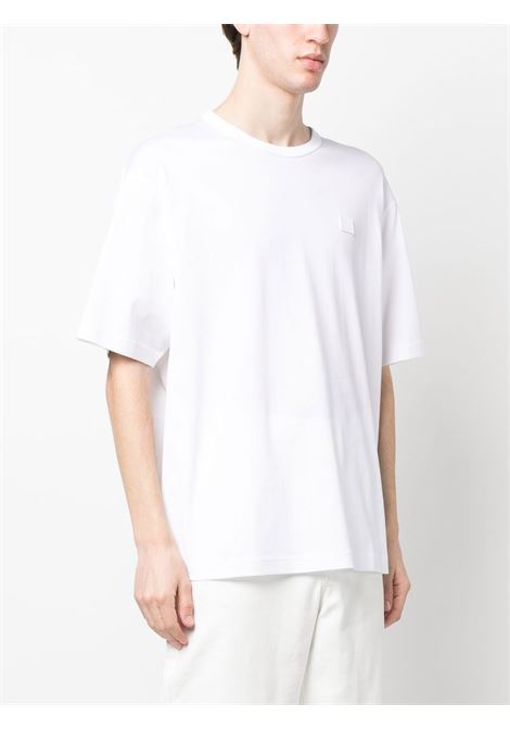 T-shirt con logo in bianco - unisex ACNE STUDIOS FACE | CL0206183